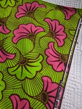 Vintage Fabric Flower Green