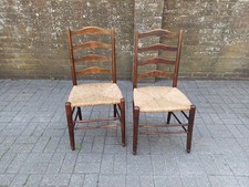 Pair antique victorian rush - victorian,