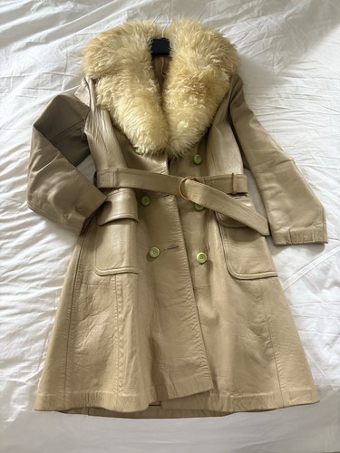 Vintage shearling leather - vintage,