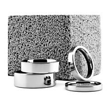 Pipe Cut Tungsten Carbide Mirror Polished Ring Band Size 3mm 4mm 6mm 8mm