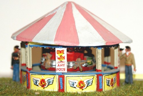 Card darts round stall - card,