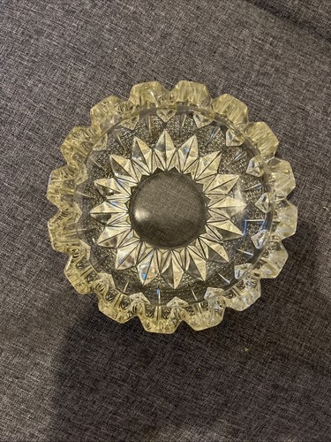 Vintage heavy cut - heavy, glass