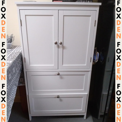 White bathroom floor cabinet - white,