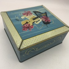 Vintage Biscuit Tin Harp