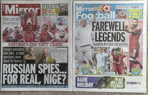 Daily mirror 25th may 2026 - 25th,