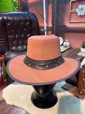 Cowboy Hat: Brown Leather