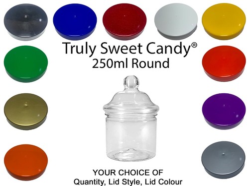 250ml round plastic jars with - round,