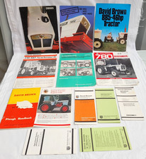 Job Lot Of Vintage David Brown Tractor / Accessory Leaflets Price Lists Handbook