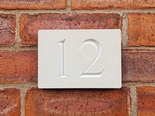 House Number Sign Natural