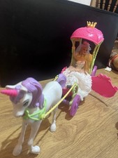 Barbie In Wedding Dress And Horse Drawn Carriage