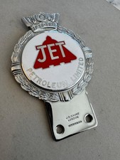 VINTAGE 1960s JET PETROL LTD CAR  BADGE      made by   J.R. Gaunt