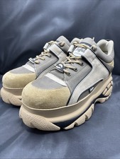 Buffalo London Pure Classic Low Leather Chucky Platform Lace Up Sneakers Size 44