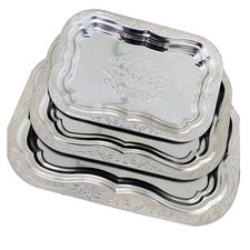 Silver Cutlery Tray Set of 3