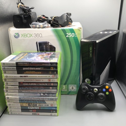 Xbox 360 slim 250gb boxed - 250gb,