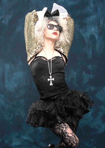 Womens 80s madonna - womens,
