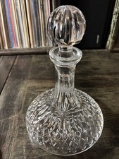 Waterford Crystal 10" LISMORE SHIP DECANTER WITH STOPPER ~ New W/Stickers