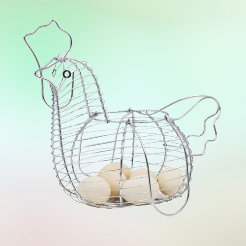 Plated silver hen - plated, shaped