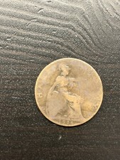 1916 King George Half Penny Coin