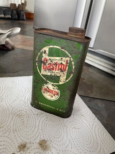 Old castrol oil can - castrol,