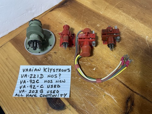 Varian reflex klystron - reflex, tubes