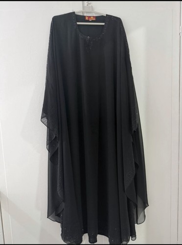 Black butterfly abaya - size, 52