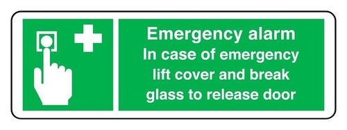 Emergency alarm case of - in,