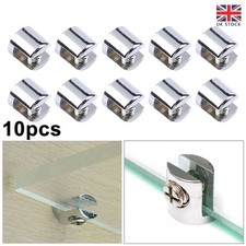 Glass shelf support clamp - glass,