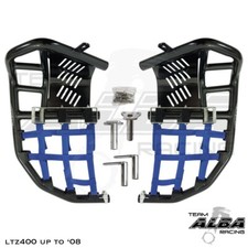 LTZ 400 KFX400 DVX 400 Nerf Bars Pro Peg Heel Guard Alba 206-T7-BL