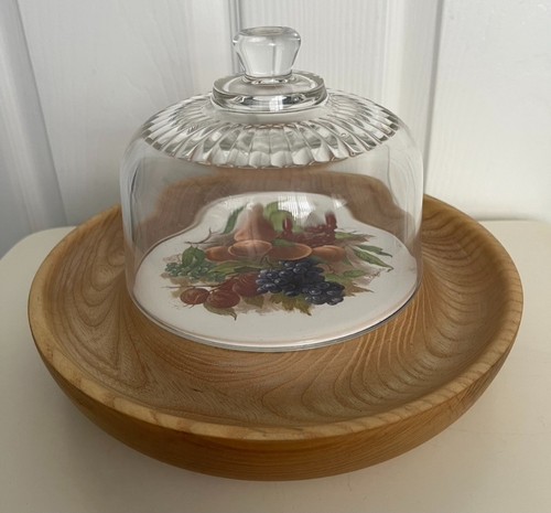 Heavy vintage floral ceramic - vintage,
