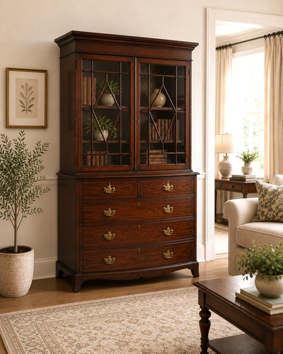 Victorian mahogany astragal - mahogany,