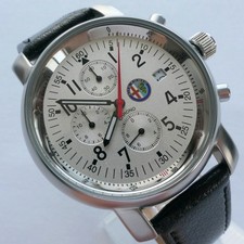 Alfa Romeo Quadrifoglio Classic Car Accessory Driver Sport Chronograph Watch