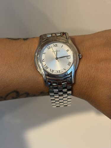 Gucci 5500m quartz stainless - gucci,