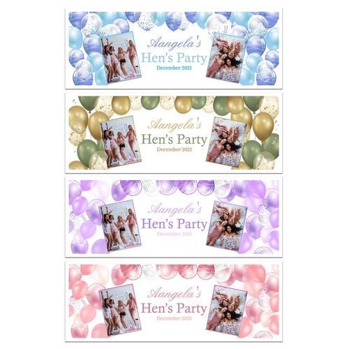 Personalised hen banner - hen, do
