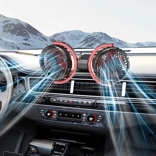 Dual head car cooling - car, 12v