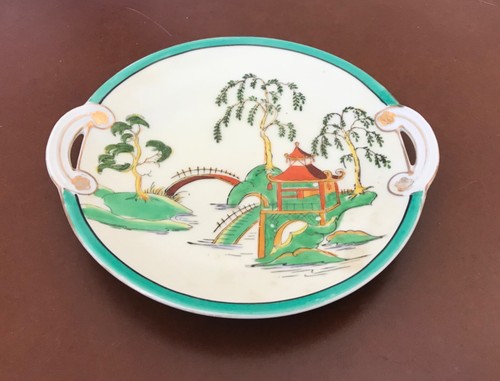 Vtg noritake hand painted cake - noritake,