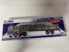 Corgi 1/50 Scale CC15505 - Volvo F12 40 Flatbed & Load (H.E. Payne) Green/Red
