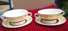 Pair of Midwinter Stylecraft soup bowls and saucers