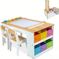 2-in-1 Wooden Art Table and