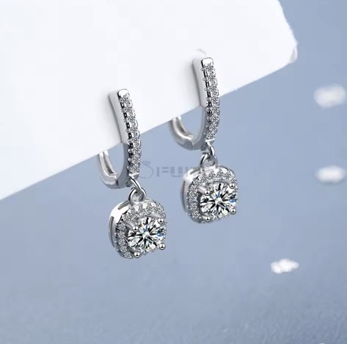 Wedding earrings shiny - wedding, diamond