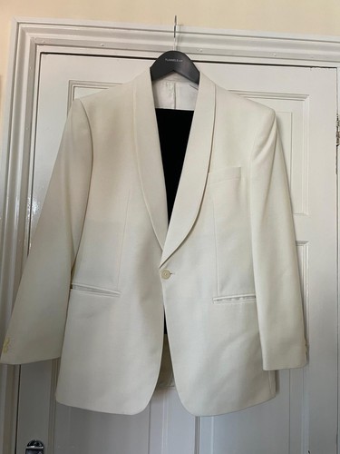 Trevira white tuxedo jacket - , 42