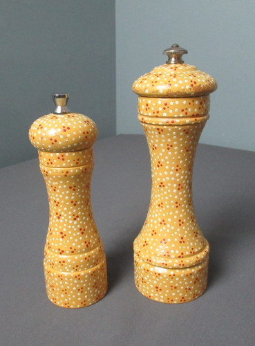 Vintage wooden polka dot - vintage,