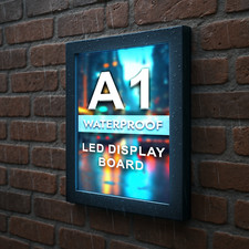 A1 | Outdoor Waterproof LED Illuminated Wall Mounted Frame Poster Display Board