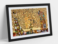GUSTAV KLIMT, THE TREE OF LIFE -ART FRAMED POSTER PICTURE PRINT ARTWORK- ORANGE