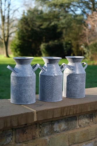 Small zinc churn - zinc, planter