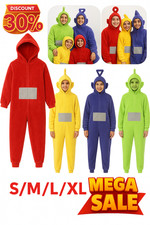 Halloween Adult Teletubbies Costume Disi Onesis Lala Cosplay Jumpsuit Pajama