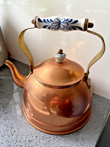 Vintage tin lined copper - tin-lined,