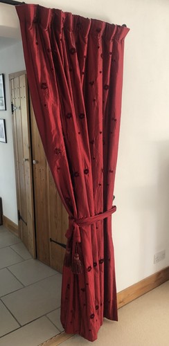 Silk door curtain - silk,