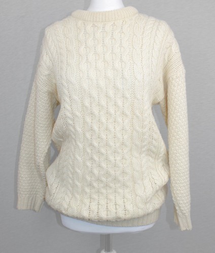 Unisex jumper cream aran - jumper,