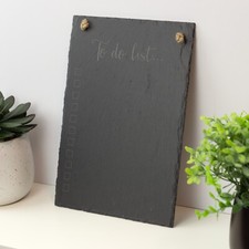 To Do List Slate Hanging Board