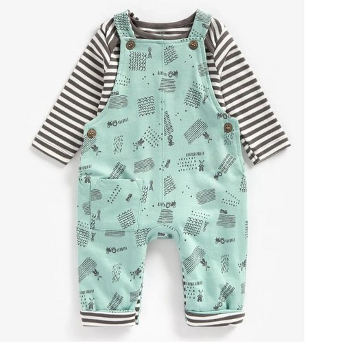 Baby boy dungarees outfit - outfit, farm